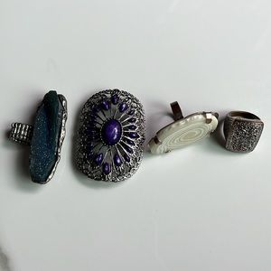 90’s Vibtage Boho Rings size 8